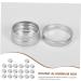 DOITOOL 20pcs Boxes Round Aluminum Can Creami Aluminum Round Tin Lids Cream Holder Mini Tea Travel 5x5cm Silver - Buy Online on GoSupps.com