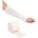 LayerGuard Cotton Stockinette Sleeve Roll - Raw Cotton Comfort Wear for Under/Over Cast Bandage - Sweat Absorbent & Residue Prevention - 4 Inch (Off-White) - Buy Online on GoSupps.com