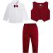 Mint Green Baby Boys Gentleman Suit Set | Burgundy | Size 2-3 Years - Buy Online on GoSupps.com