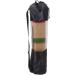 2Pcs Portable Yoga Mat Bag with Mesh Carry Design - Adjustable Shoulder Strap for Men and Women - Black - Buy Online on GoSupps.com