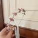 Headband Hair Accessories for Women Girls Fashion Flower Girl Headbandswith Tassels Hairband Flower Headwear with Pearl Beads Pink pearl&flower-pink