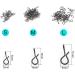 100 Pack No-Knot Fast Snaps | Quick Change Fly Fishing Snap for Flies, Hooks & Lures | Black Color | Small Size - Buy Online on GoSupps.com