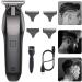 Pro Hair Clipper - Rechargeable Electric T-Shaped Cordless Hair Clipper for Precision Cutting | Professional Finishing Cutter in Black - Buy Online on GoSupps.com