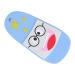 Teething Toy  Various Textured Silicone Teether Improve Coordination Relieve Gums Discomfort Slipper Shaped Sensory Development for Daily Use(Blue)