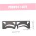 MAGICLULU 4 Pcs Eyebrow Ruler Brow Shaping Ruler Ink Stamps Eyebrow Guide Stencil Card Stainless Steel - Buy Online on GoSupps.com