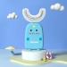 Kids U-Shaped Silicone Toothbrush for Ages 2-7 (Blue) - Food Grade Bristles | Manual Toothbrush - Buy Online on GoSupps.com