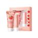 Wenrny Fruity Hand Cream and Lip Balm Set - Moisturizing Winter Care Duo with Shea Butter & Vitamin E Travel Size Strawberry Peach Avocado Scented Gift for Women Girls All Skin Types (Strawberry)