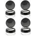 DOITOOL 4 Sets Loose Powder Box Powder Box Puff Powder Holder Powder Case for Cosmetic Screw Cap Powder Puff