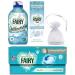 Fairy Non Bio Pods Laundry Washing Capsules Huggably Soft for Sensitive Skin 28Pods + Fairy Outdoorable Non Bio Fabric Conditioner 55washes 770ml + Fairy Fresh in Wash Scent Booster Beads 176gr