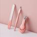 Manicure Combination 3-Piece Nail Clippers Nail Clippers Dead Skin Pick Nail File Nail Suit Pink - Buy Online on GoSupps.com