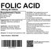 Folic Acid 400mcg 360 Tablets - Pregnancy & Fertility Supplement (Vitamin B9) | UK Made, Pharmaceutical Grade 360 Count - Buy Online on GoSupps.com