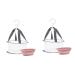 minkissy 2 Sets Makeup Brush Cleaning Hanging Drying Hanger Folding Drying Rack Make up Brush Cleaner Silicone Makeup Mat Laundry Drying Rack Collapsible Powder Puff Wash Bowl Fabric