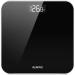 RENPHO Digital Bathroom Scale, Highly Accurate Body Weight Scale with Lighted LED Display, Round Corner Design, 400 lb, Black 10.2"/260mm Black