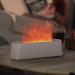 Airmpa 250ml Aroma Diffuser with Flame Effect - 7 Color LED Light Essential Oils Humidifier for Bedroom Office & Yoga (White) - Buy Online on GoSupps.com