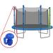 Upper Bounce Universal Trampoline Pole Cap 4-Pack Blue - 1.5 Diameter Pole - Buy Online on GoSupps.com