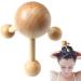 Wooden Roller Massager for Scalp & Body Pain Relief - Shiatsu Therapy & Foot Reflexology - Buy Online on GoSupps.com