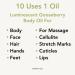 Natural Body & Face Oil for Dry Skin Hair & Massage | Olive & Argan Oil with Vitamin C | Anti-Aging Moisturizer for Women & Men | Cellulite & Stretch Marks Solution | Gift Idea - Buy Online on GoSupps.com