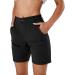 Yundobop Women's Quick Dry Hiking Cargo Shorts - Water Resistant, Zipper Pockets - Large Black - Buy Online on GoSupps.com