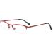 KoKoBin Metal Half Frame Reading Glasses with Blue Light Filter for Men & Women - Red 2.5 Diopters Spring Hinge - Buy Online on GoSupps.com