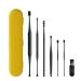 Ear Pick Earwax Removal Kit Medical Grade Stainless Steel Set Ear Curette Ear Wax Remover Tool with a Storage Box (Black 7 Count )