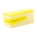Fovolat Dish Sponges - U-Shaped Dish Scrubber Scouring Pad Non-Scratch Dish Wash Sponge Reusable Scrubbing Sponge for Kitchen Sink Bathroom Toilet Yellow