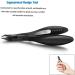 FERYES Cuticle Nippers - Professional Stainless Steel Cuticle Cutter and Trimmer for Manicure - Black - Buy Online on GoSupps.com