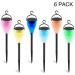 Solar Lawn Light 6 Pcs LED Discoloration Colored Outdoor 3 Modes Garden Lamps - Buy Online on GoSupps.com