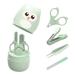 4 in 1 Baby Manicure Kit Baby Nail Kit Care Set Baby Manicure and Pedicure kit Baby Nail Clippers Scissor Baby Nail File & Tweezer for Baby Boy and Girl (Green)