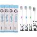 Clypolly Panda Kids Toothbrush Pack of 12 - Soft Bristle Child-Sized Brush Heads with Animal Suction Cup for Toddlers 3-12 Years - Fun & Easy Storage - Buy Online on GoSupps.com