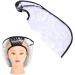 EXCEART Shampoo Funnel Disposable Aprons Sheer Shawl Haircut Cape with Window Hair Stylist Apron Tool Hair Dye Elder Shield - Buy Online on GoSupps.com