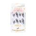 Brishow Halloween Artificial Black Ballerina Acrylic Press-On Nails - 24 Long Stick-On Nails for Women & Girls - Buy Online on GoSupps.com