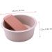 COOLHIYA Washboard 1 Set Wash Basin Laundry Cleaning Board Washing Basin Washing Clothes Board Dish Basin Baby Camping Bucket Pink 33.5x33.5cm - Buy Online on GoSupps.com