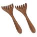 Homoyoyo Outils de Massage en Bois Gua Sha 2 Pi ces Mini R teau et Peigne pour Massage Visage et Cuir Chevelu Apaisant D tente Fatigue Oculaire Soin Bien- tre Portable