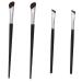 BIUDECO 4 Pcs Angled Eyeliner Brush Under Eye Concealer Brush Nose Contour Brush Eye Liner Brush Brow Nylon