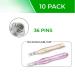 Dr. Pen Ultima M5 M7 Replacement Cartridges - 10 Pack - 36 Pins (0.25mm) - Disposable Bayonet Slot Parts - Buy Online on GoSupps.com