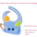 Vicloon Silicone Baby Bib 2PCS - Waterproof, Adjustable with Food Catcher Pocket - Blue-Green Unisex Toddler Bibs - Buy Online on GoSupps.com