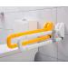 Bathroom Grab Bar Safety Support Rail Stainless Steel Grab Bar Handicapped Grab Bar 24 30 Inch White and Yellow - Foldable Wall Mou - Buy Online on GoSupps.com
