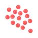 PATIKIL 200pcs 3mm Fishing Beads Plastic Glowing Fishing Lure Round Red