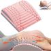 Neck and back extensor pillows back and neck stretchers posture correction lumbar vertebrae Strecker to relieve neck pain lower back upper back and shoulder (color: pink)