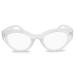 2SeeLife Clear Bold Cat Eye Reading Glasses for Women to Look Stylish with High Vision - Comfortable for All Face Shape Womens Reading Glasses -Readers For Women - Reading Glasses 1.5 Womens Readers Clear 1.5 x