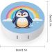 Rainbow Penguin Contact Lens Travel Kit | Cute Portable Lens Box with Mirror for Outdoor Use - Buy Online on GoSupps.com