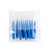 Interdental brushes blue soft toothbrushes dental brushes mini toothbrushes for cleaning interdental spaces (a pack of 10 pieces)