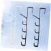 KICHOUSE 3pcs Hat Wall Hanger Hat Hanging Hooks Over The Door Hanger Coat Hanger Aisle Five Sections - Buy Online on GoSupps.com