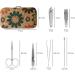 Cork Manicure Pedicure Kit 6 Pieces Nail Scissors and Cuticle Tools Stainless Steel with Eco-Friendly Cork Box - Buy Online on GoSupps.com