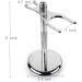 Buy NSNT Exquisite Razor Brush for Men - Pure Roof Hair Shaving Brush & Soap Holder 2.9x6 inches Silver - Buy Online on GoSupps.com