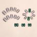 Shop Mouyouglow Press On Nails - Short Square Silver Gray & Dark Green Glitter - Bling Artificial Nails with Glue - Buy Online on GoSupps.com