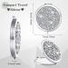Mpowtech 5 Pack Magnifying Compact Mirror - Double Sided 2x 1x Magnification Handheld Makeup Mirrors for Purse and Travel - Silver & Mix Diamond Design - Buy Online on GoSupps.com