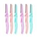 Fomiyes eyebrows razor for women 6PC's eyebrow razor trimmer roar razor shavering eyebrow razor shaper shaper shaper facial hair remover