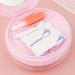 Verdant Touch 3-Layer Denture Box - Multifunctional Retainer Cleaning Case | Portable & Discharge-Proof Storage in Pink - Buy Online on GoSupps.com