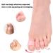 Orthopedic Toe Separators 2 Pairs - Gel Toe Spacers for Bunions, Hammer Toes, Calluses - Men & Women - Transparent - Buy Online on GoSupps.com